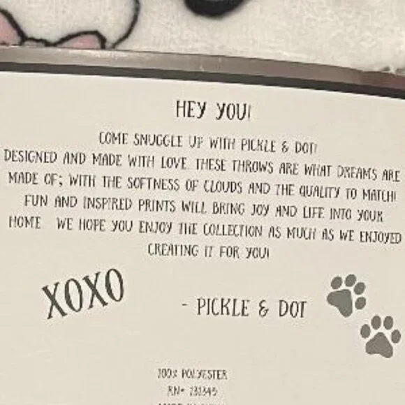 NWT FRENCH BULLDOG FRENCHIE OVERSIZED 60" X 70" PLUSH THROW BLANKET COFFEE LOVER - Picture 5 of 8